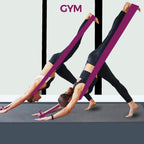 A AZURELIFE Resistance Bands,Professional Long Non-Latex Elastic Stretch Bands,Exercise Bands for Physical Therapy, Yoga, Pilates, Rehab, at-Home or The Gym Workouts, Strength Training