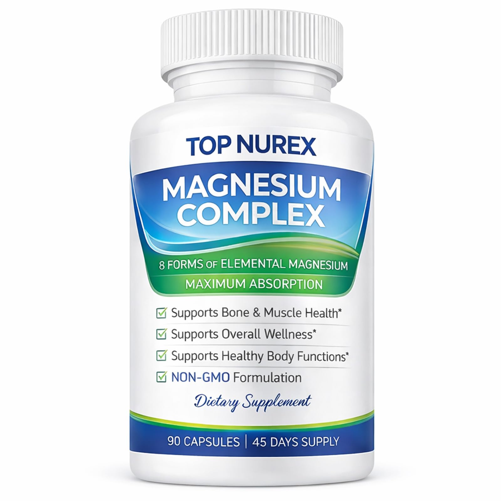 Top Nurex Magnesium Complex 1000 mg, 90 Capsules