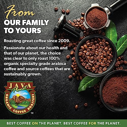 Java Planet Organic, Espresso Blend, Smooth Full Flavored Organic Coffee Beans, Low Acid, Whole Bean Coffee, 5LB Bag