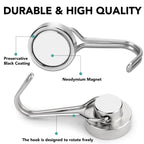 MIKEDE Magnetic Hooks 28 Pack 40Lbs Heavy Duty Neodymium Magnet Hook