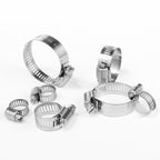 Hose Clamp, 20 Pack Stainless Steel Adjustable 46-70mm Size Range Worm Gear Hose Clamp, Fuel Line Clamp for Plumbing, Automotive And Mechanical Application