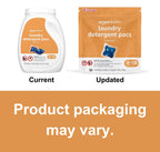 Amazon Basics Laundry Detergent Pacs, Fresh Scent, HE Compatible, Dissolves in Cold Water, 120 Count