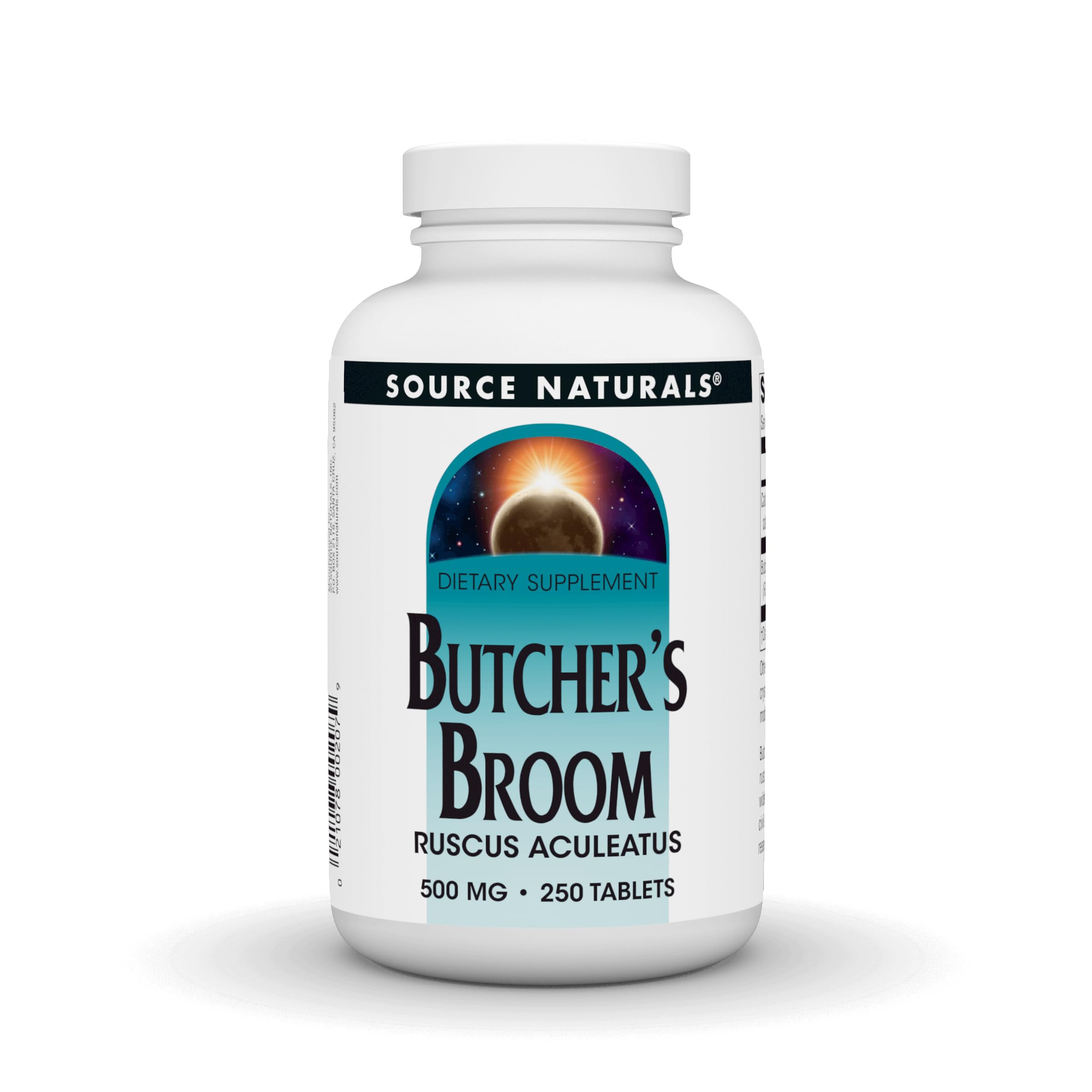 Source Naturals Butcher's Broom Dietary Supplement - Ruscus Aculeatus - 250 Tablets