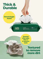 Earth Rated Dog Wipes for Paws & Butt, Deodorizing, Lavender, 400ct