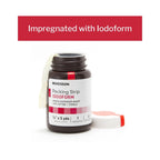 McKesson Packing Strip, Sterile, Iodoform, 100% Cotton, 1/4 in x 5 yds, 12 Count