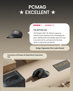 ProtoArc EM11 NL Wireless Ergonomic Vertical Mouse, Rechargeable, Black