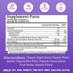 Llama Naturals Elderberry Gummies for Adults, Vegan, Organic Immune Support Supplement with Vitamin C and Zinc, Real Fruit Gummy Vitamins for Immunity, Chewable, No Added Sugar Cane, 90 Ct
