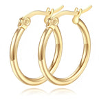 14K Gold Hoop Earrings for Women Simple Design and Timeless Elegance Gold Earring Womens