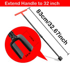 Manalete Water Meter Key 32 Inch with 4-Way Utility Key, Steel T-Handle, Water Meter Key Shut Off Tool for Curb Main Water Shut off Valve