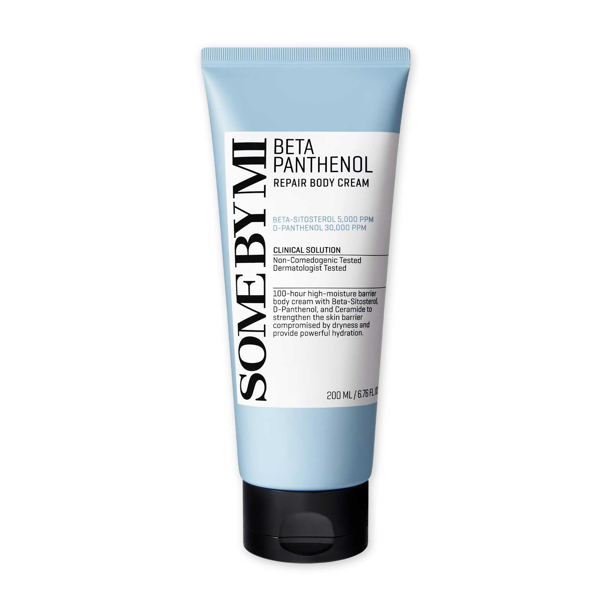 SOME BY MI Beta-Panthenol Repair Body Cream - 6.76Oz, 200ml - Hydrating and Redness-Soothing Daily Korean Panthenol Body Lotion - Rebuilds Body Skin Barrier for Sensitive Skin - Korean Skin Care