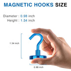 LOVIMAG Magnetic Hooks Magnet Hook for Cruise Cabins 85LBS Essentials 6P