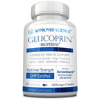 Approved Science Glucoprin - 250 mg Berberine, Mulberry, Cinnamon, BioPerine, Non GMO- Made in the US - 60 Vegan Capsules - Pack of 1