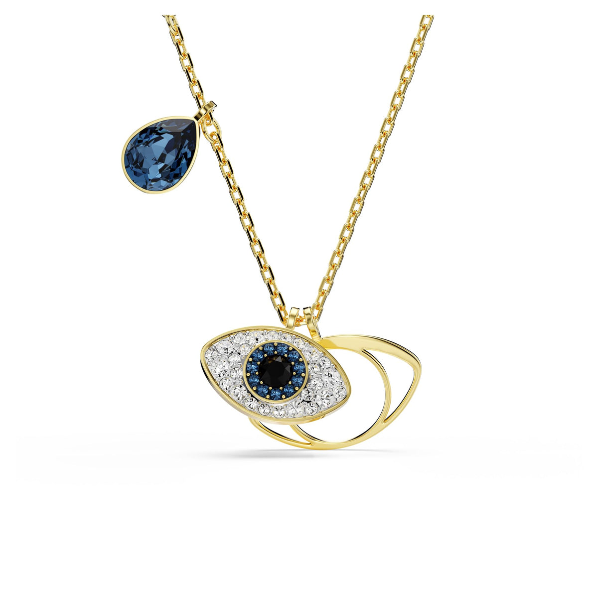 Swarovski Symbolica Pendant, Evil Eye, Blue, Gold-Tone Finished