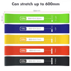 TechStone Resistance Bands Set for Men and Women, Pack of 5 Different Levels Elastic Band for Home Gym Long Exercise Workout ��� Great Fitness Equipment for Training, Yoga ��� Free Carrying Bag (Blue)