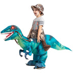 GOOSH Inflatable Dinosaur Costume for Kids Riding T Rex Funny Blow Up Boys Girls Costume for Halloween Fancy Dress Party Cosplay