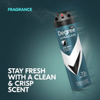 Degree Men UltraClear Antiperspirant Deodorant Spray, 3 Pack, 3.8 Ounce