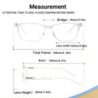 5 Pack Reading Glasses Men Women Spring Hinges Comfortable Glasses for Reading (5 Clear, 1.50)Medium