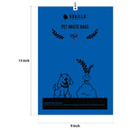 GORILLA SUPPLY 1000 Dog Poop Waste Bags with Dispenser and Leash Tie, 9" x 13", Blue, 1000 Count