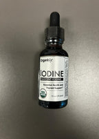 Organixx Pure Liquid Iodine Supplement Solution for Thyroid Support, Organic Drops to Support Healthy Iodine Function & Levels, Energy Levels, Hair & Skin Health, Vegan, Unflavored, 1 fl oz