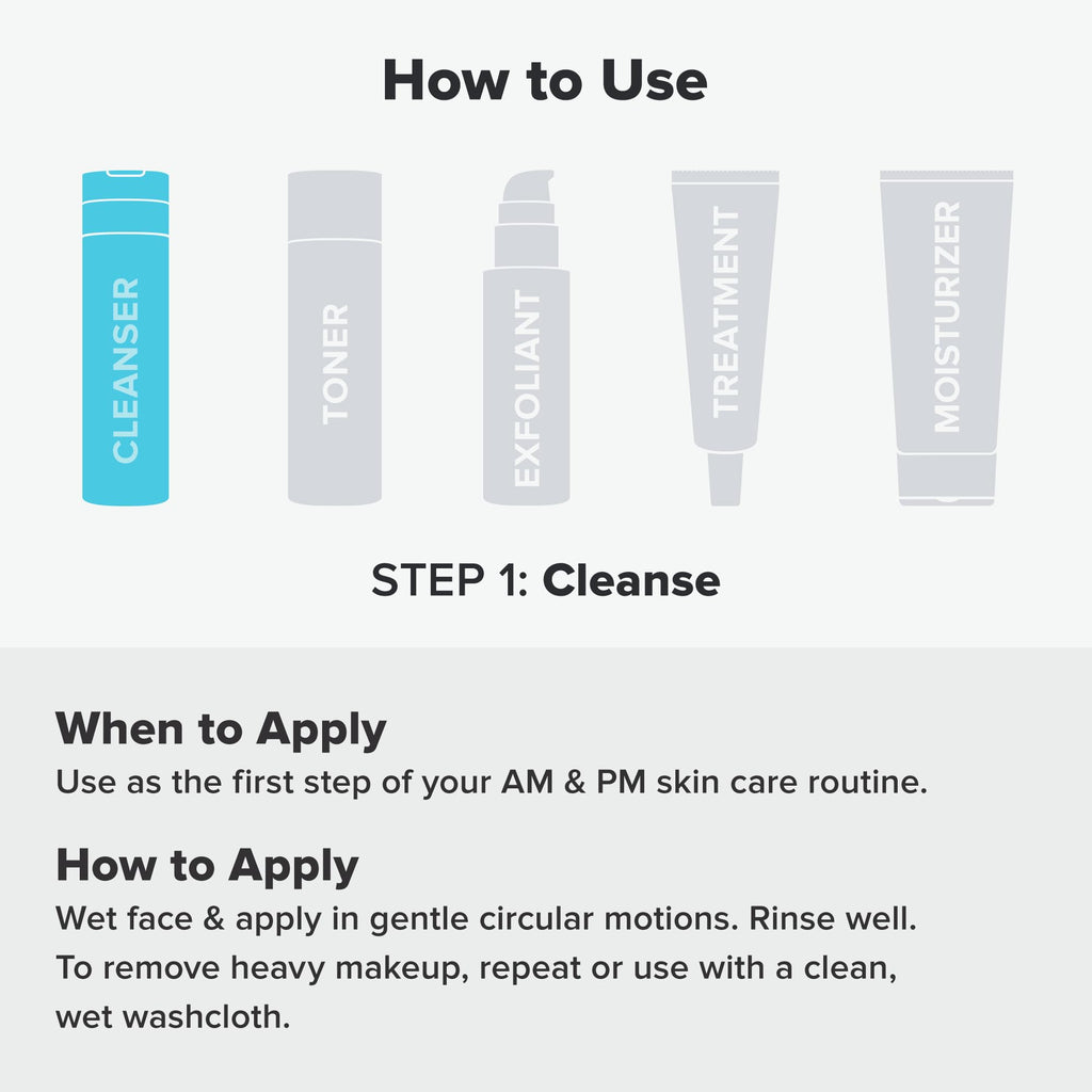 Paula's Choice CLEAR Pore Normalizing Facial Cleanser, Acne Daily Face Wash, Salicylic Acid Face Cleanser for Clogged & Enlarged Pores, Redness, Suitable for Blackhead-Prone Skin Fragrance Free, 6oz