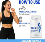 Aqua Pro Advanced Capsules - Official Advanced Support Supplement All Natural Premium Formula Daily Support Capsule for Overall Health & Wellness, 60 Capsules for 1 Month
