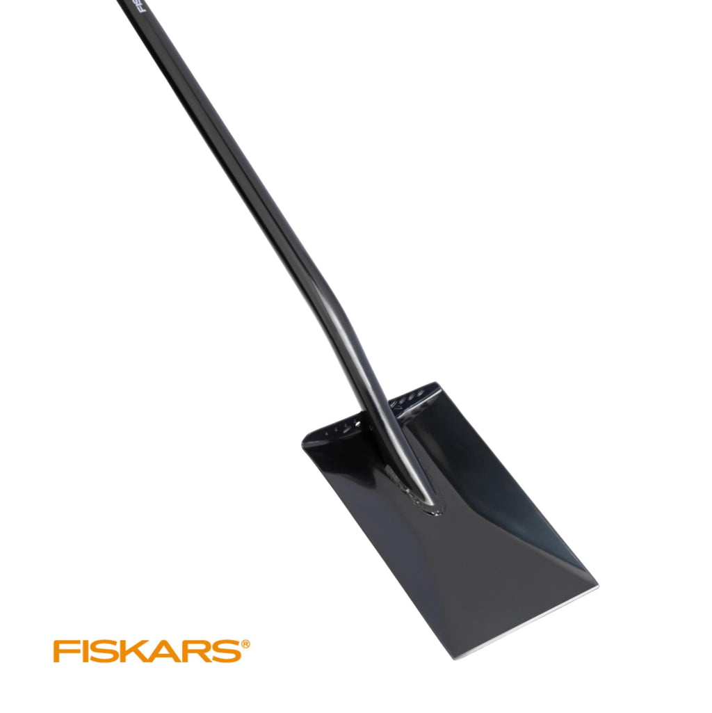 Fiskars 47" Spade Garden Shovel, Steel Flat Spade with Ergonomic D-Handle, Sharp Blade Square Shovel for Lawn Edging, Digging, Heavy Duty Yard Tool, Easy Cuts in Grass and Turf