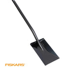 Fiskars 47" Spade Garden Shovel, Steel Flat Spade with Ergonomic D-Handle, Sharp Blade Square Shovel for Lawn Edging, Digging, Heavy Duty Yard Tool, Easy Cuts in Grass and Turf
