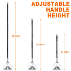 KeFanta 60" Metal Mop Handle Commercial Heavy Duty,Industrial Mop Stick