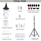 2packs Halloween Decorations Outdoor,Halloweens Party Decoration Indoor,Light Up Spooky Ghost with Remote Control String Lights,Halloween-Ghost for Yards Porches Gardens Lawn