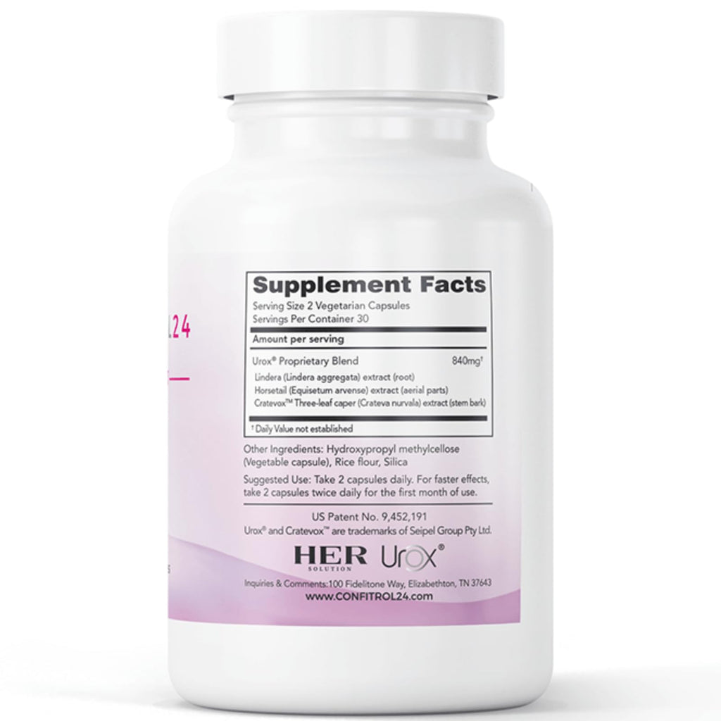 Confitrol24 Bladder Support Supplement for Women Helps Maintain Urinary Comfort and Confidence Supports Healthy Bladder Function and Pelvic Floor Wellness