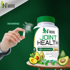 N'More Avocado Soybean Unsaponifiables Supplements - ASU Joint Health Supplement 400 mg, Supports Joint Mobility & Cartilage, Non-GMO, Dairy, Gluten & Shellfish Free, 60 Day Supply, Made in USA