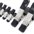 Amazon Basics 20-Piece Steel Spring Clamp Set, Strong, Non-Marking PVC-Coated Tips, 15 Pack of 3/4-inch, 5 Pack of 1-inch, Black/Silver