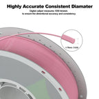 CHCKX PETG 3D Printing Filament 1.75mm, ±0.02mm Tolerance, 1kg Spool (2.2lbs), Pink