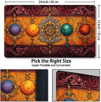 Playmat for MTG, with Free Storage Bags,Game Mat 24 x 14 inches, TCG and Board Game Mat for Cards,Mousepad Desk Mats (Regular,Magic Mat 6)
