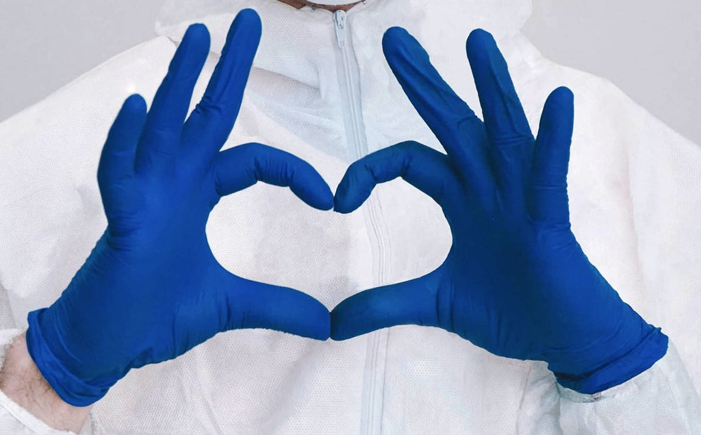Inspire Nitrile Exam Gloves | The Original Quality Stretch Nitrile Cobalt Blue | 4.5 Gloves Disposable Latex Free Medical EMT (Cobalt Blue, XXL)