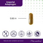 Paradise Herbs, Imperial Adaptogens, with Ashwagandha, Astragalus, Rhodiola, Proprietary Adaptogen Blend for Stress Support, Focus & Energy, 60 Vegetarian Capsules