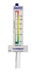 Blue-White FLOWREAD® R-320, 20-120 GPM, Acrylic Flow Meter for 2" ID Pipe, accurate flow rate measurement for residential swimming pools