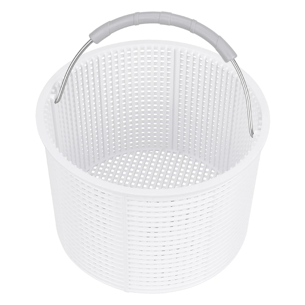 2026 New Model White SPX1082CA 7" Pool Skimmer Basket Replacement for Hayward SP1082/SP1083/SP1084/SP1085/SP1086/SP1075 Series & Aladdin B-152 Skimmers, 316 Stainless Steel Handle with Rubber Grip