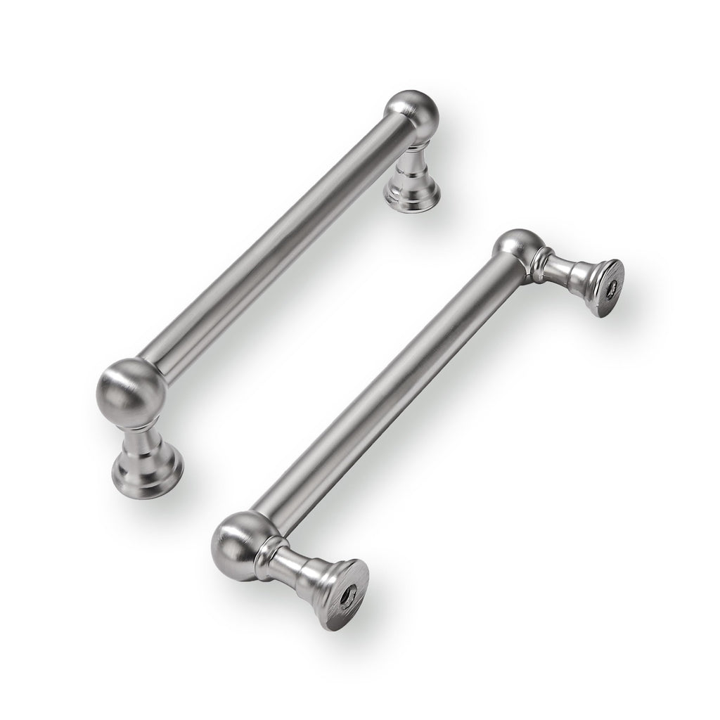 khtumeware 10 Pack Brushed Nickel Cabinet Pulls 3-1/2 Inch(89MM) Hole Centers Satin Nickel Kitchen Cabinet Handles Cabinet Hardware for Cabinets Cupboard Handles Drawer Pulls