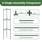 Wikdey Tomato Cages for Garden&Pots, 2 Pack 50" Plant Support Trellis for Tomatoes, Cucumbers, Beans | Heavy-Duty Steel with Rust-Proof Coating | Garden Stakes for Outdoor Indoor Plants