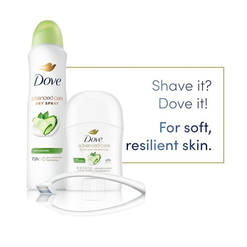 Dove Advanced Care Antiperspirant Deodorant Stick Cool Essentials 36 Ct for helping your skinbarrier repair after shaving 72h odor control and all-day sweatprotection with ProCeramide Technology 0.5oz