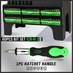 118-Piece Magnetic Screwdriver Set with Plastic Racking, Precision Screwdrivers, Magnetizer, Demagnetizer, Nut Drivers, Ratchet Handles, Allen Keys, Sockets & More - DIY Tools & Gift for Men