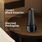 Male Masturbator,Kingdemer Realistic Pocket Pussy Vagina Textured with 7.5in Depth Lifelike Soft and Fleshy Texture,Penis Training Masturbators Sex Machine Toy for Men