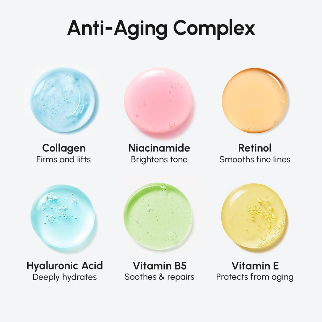 MAREE Face Moisturizer Retinol Cream for Face – Daily Wrinkle Cream for Women – Anti-Aging Face Cream – Facial Moisturizer with Collagen – Crema Hidratante Para la Cara for Skin Tightening