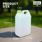 2 Pcs 0.8 Gallon Jugs with Caps Empty Plastic Gallon Containers with Lids Container Automotive Square F-Style Plastic Jug Bottle for Liquids Water Laundry Soaps Detergents Home and Commercial Use