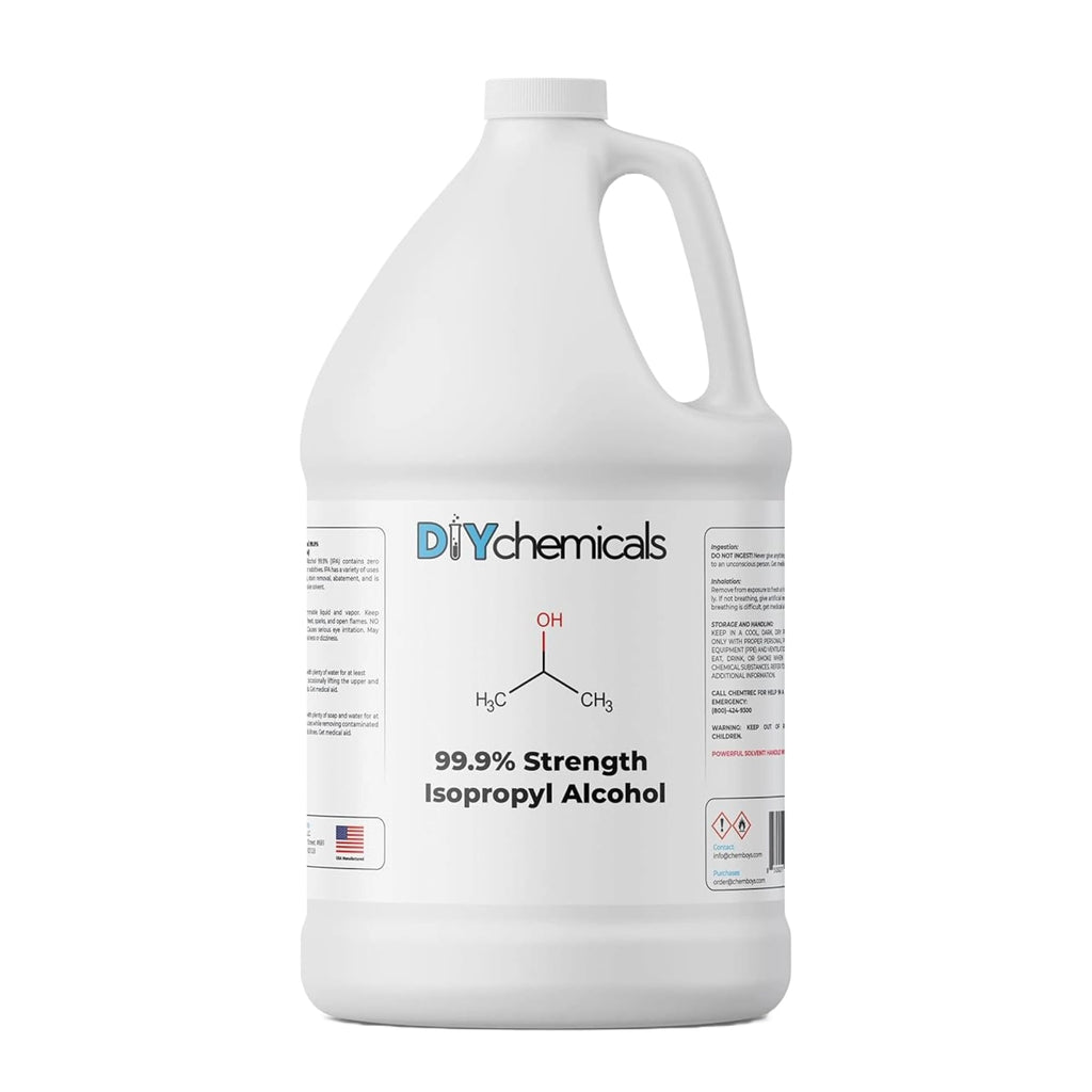 DIY Chemicals 99.9% Pure Isopropyl Alcohol – Industrial Grade IPA for Cleaning – Made in USA, Gallon (128 Fl Oz)