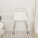 Carex Shower Bench and Shower Chair For Elderly and Disabled with Height Adjustable Legs, Tub Bench Converts to Right or Left Hand Entry, Shower Chair For Bathtub