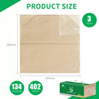 Soft Durable Bamboo Facial Tissues - 3 Ply Natural Unbleached Facial Paper Dry or Wet Use 12 Packs（134 Tissue per Pack, 1608 Tissues Total）