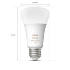 Philips Hue Smart 60W A19 LED Bulb - White and Color Ambiance Color-Changing Light - 2 Pack - 800LM - E26 - Indoor - Control with Hue App - Works with Alexa, Google Assistant and Apple Homekit