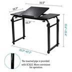 Overbed Bedside Table Over The Bed Table with Wheels Height Adjustable Medical Tilt Top Hospital Bed Table Laptop Standing Lap Desk Cart Table Stand for Bed Hospital Home Office Use Bed Trays Desk